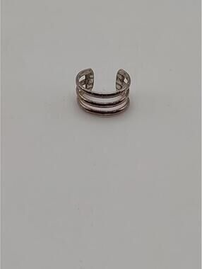 Sterling Silver Ear Cuff Triple Band No Piercing